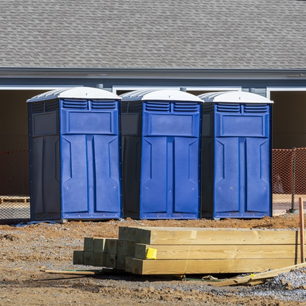 how often are the portable toilets cleaned and serviced during a rental period in Covel WV